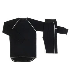 COLD Merino Wool Junior Skiundertøj - Sort