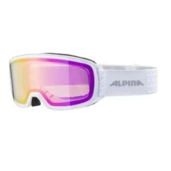 Alpina NAKISKA / Mat Hvid Q-LITE Pink Goggles/skibriller