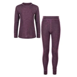ZigZag Wendell Børne Skiundertøj Merino Uld - Potent Purple