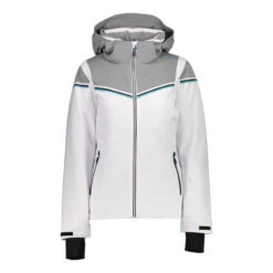 CMP Dame Skijakke Zip Hood - Bianco