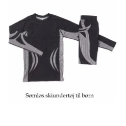 Cold Seamless Børne Skiundertøj - Sort