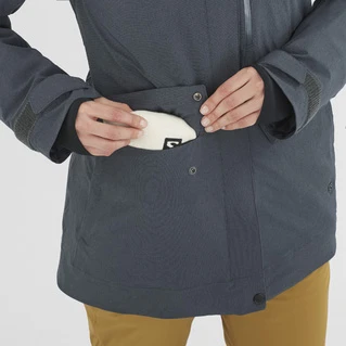 Salomon Stance Cargo Dame Vinterjakke - Ebony 6 Salomon Stance Cargo Dame Vinterjakke - Ebony - Billede 4