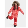 Didriksons Björnen Flyverdragt - Rød Print -Scott Salgsbutik didriksons flyverdragt pige