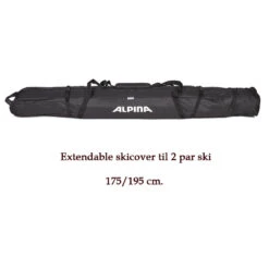 Alpina Dobbelt Extendable Skitaske - Sort