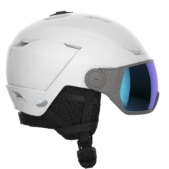 Salomon Icon LT Visor Dame Skihjelm - White/uni.m.blue