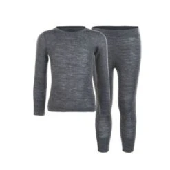 ZigZag Wendell Børne Skiundertøj Merino Uld - Sort