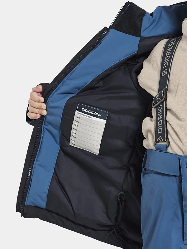 Didriksons Neptun Børne Jakke - Navy 4 Didriksons Neptun Børne Jakke - Navy - Billede 2