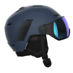 Salomon Pioneer LT Skihjelm Med Visir - Blue/uni M. Blu