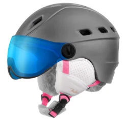Relax Polar Visor Skihjelm - Gray Pink