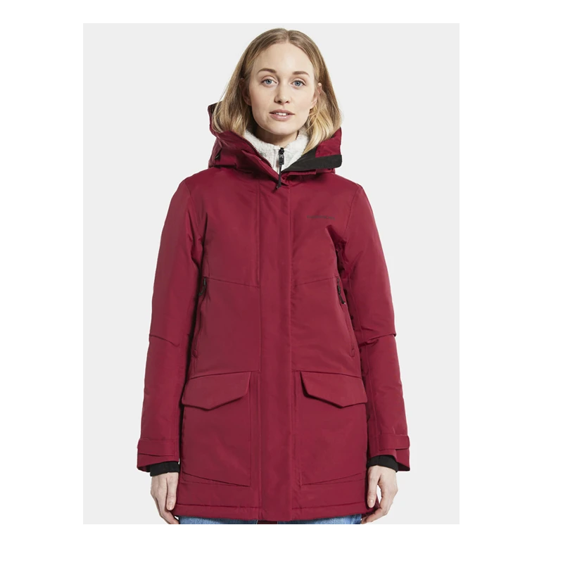 Didriksons Frida Dame Parka - Ruby Rød 3 Didriksons Frida Dame Parka - Ruby Rød