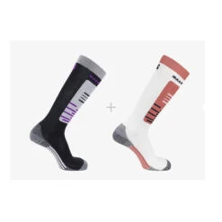 Salomon S/Access 2 Pak Skisokker - Sort/Hvid