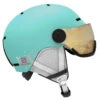 Salomon Grom Visor Skihjelm Til Børn - Aruba Glossy/universal -Scott Salgsbutik salomon borne skihjelm grom
