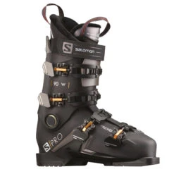 Salomon S/Pro 90 Dame Skistøvle - Black/Belluga Gold